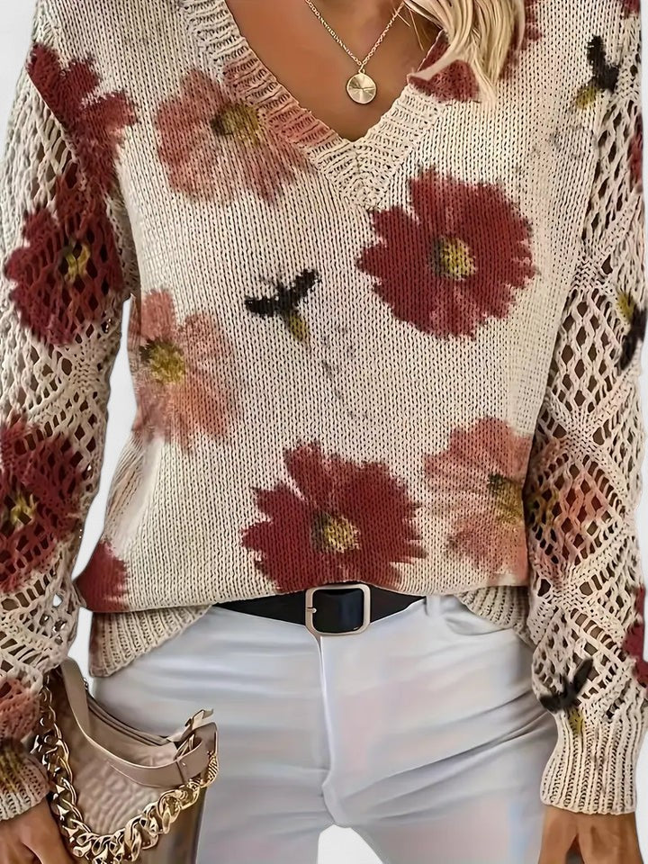 Isabella™ | Pull élégant à imprimé floral