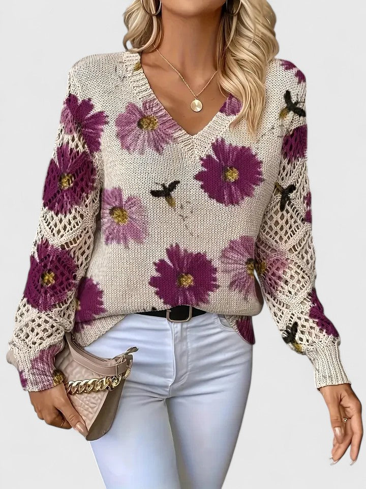 Isabella™ | Pull élégant à imprimé floral