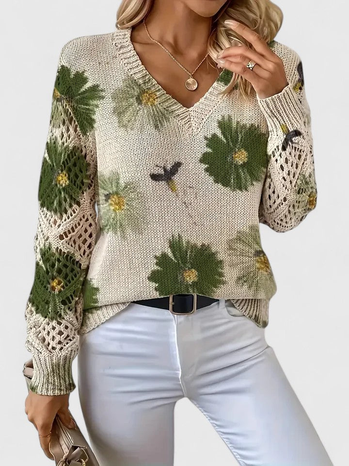 Isabella™ | Pull élégant à imprimé floral
