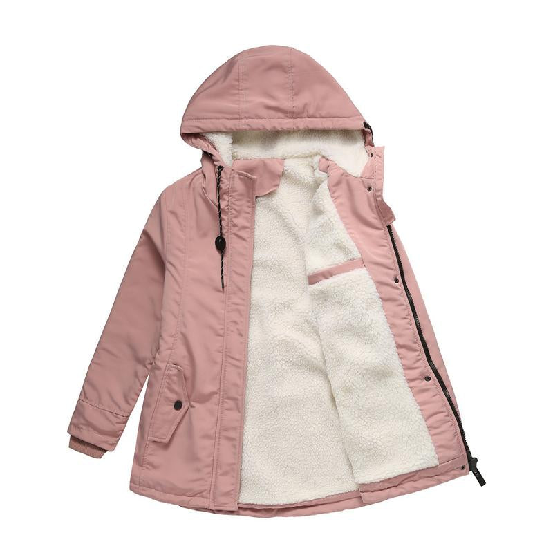 AMINA™ | Manteau d’Hiver Doublé Matelassé