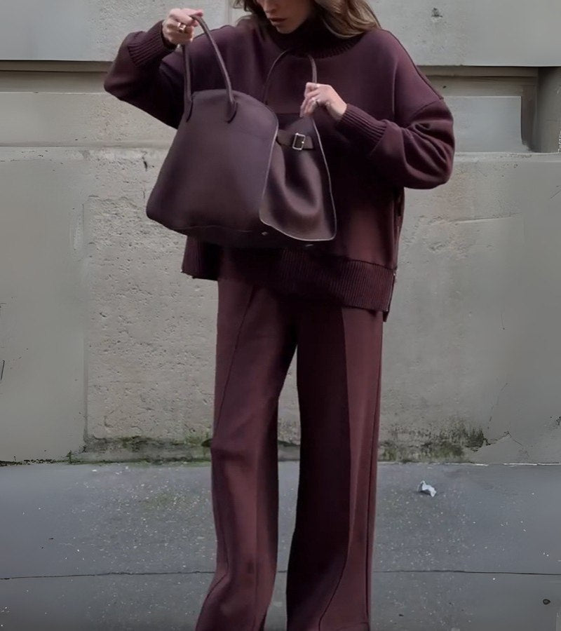 LISE-ANNE™ | Ensemble Lounge Tricoté Premium Deux-Pièces