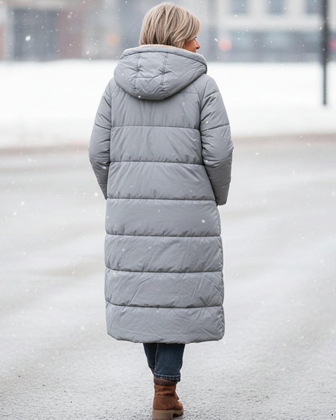 Isaline™ | Manteau d’Hiver Sherpa Réversible