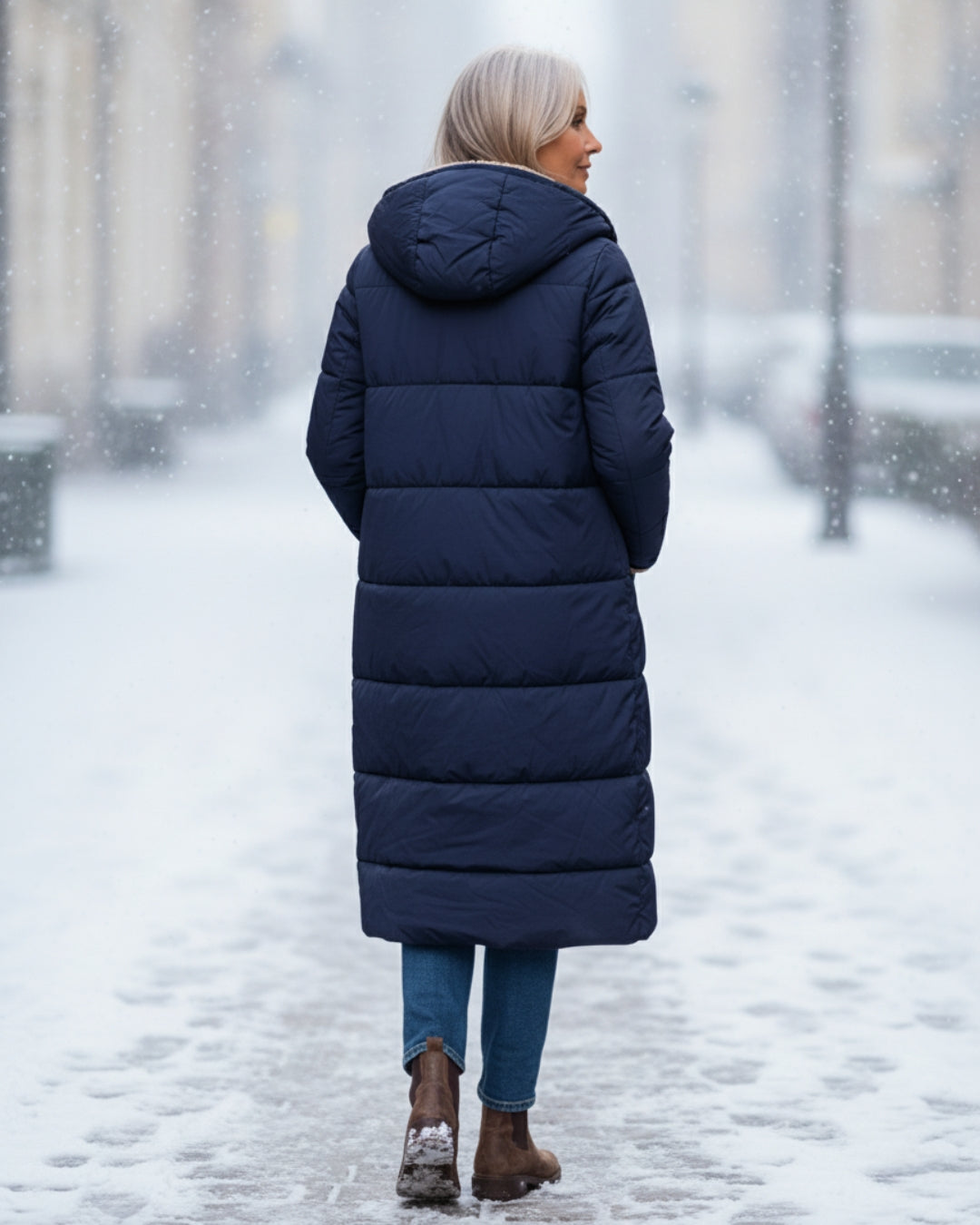 Isaline™ | Manteau d’Hiver Sherpa Réversible