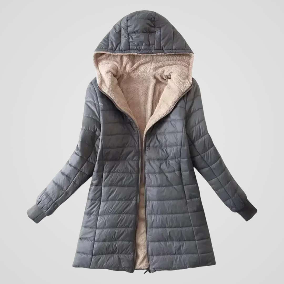 CAROLINE™ | Manteau d’Hiver Doublé Sherpa