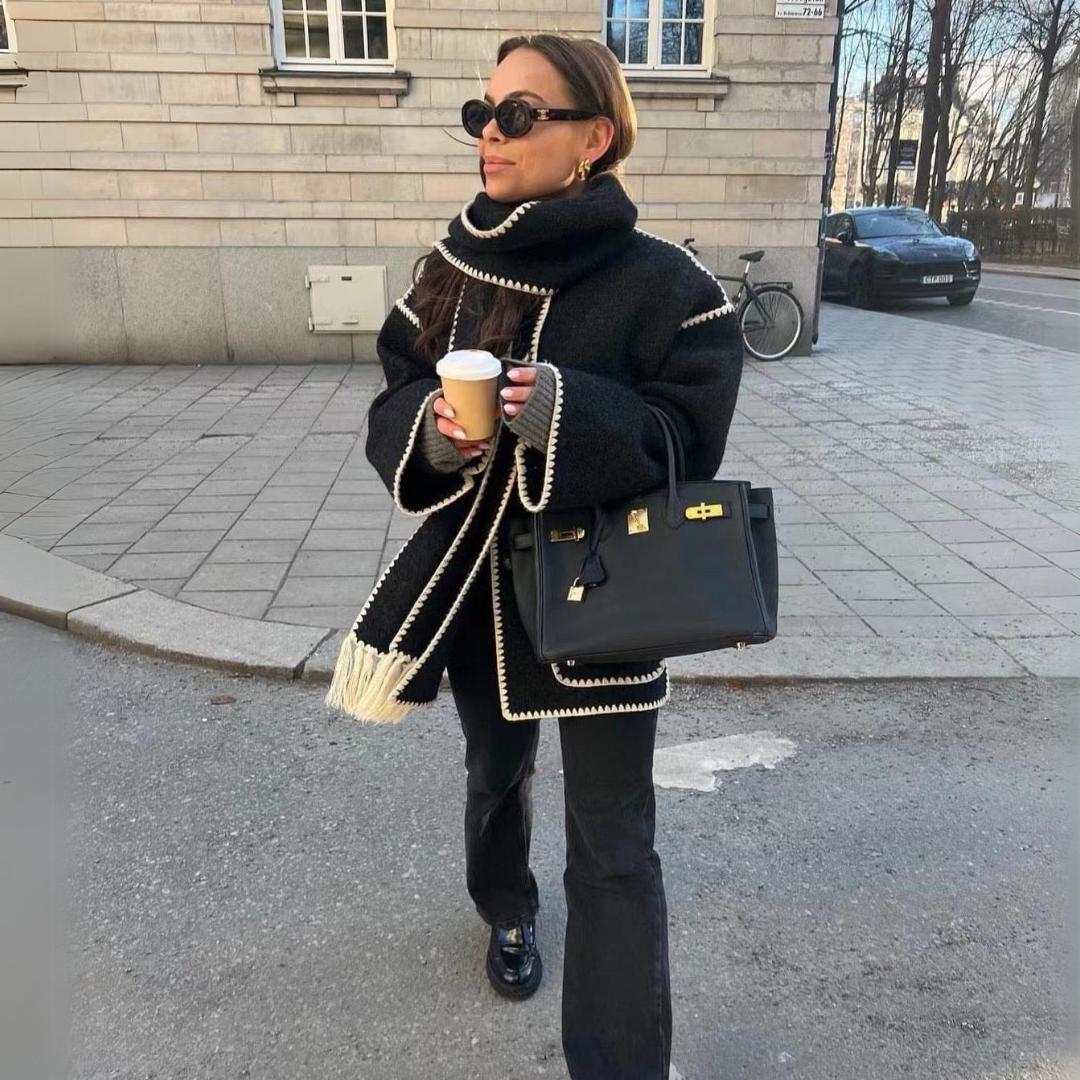 FREDERICA | Manteau de luxe avec boutons