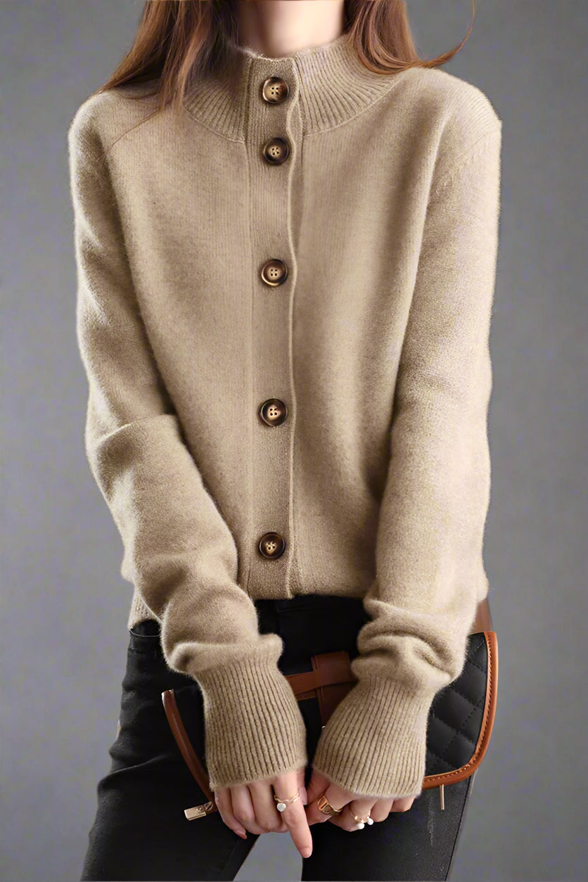 Valenza™ | Cardigan Élégant en Maille Douce