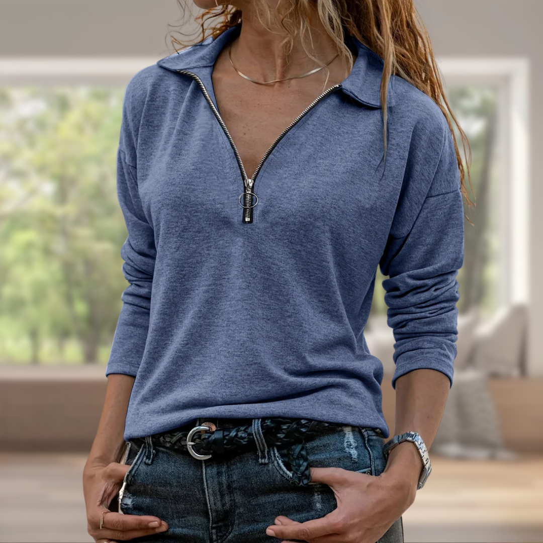 SHEENA | Haut avec détail zippé