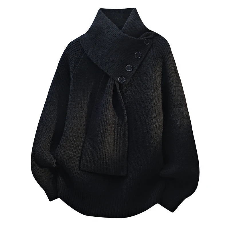Arielle™ | Pull Confort à Col Écharpe