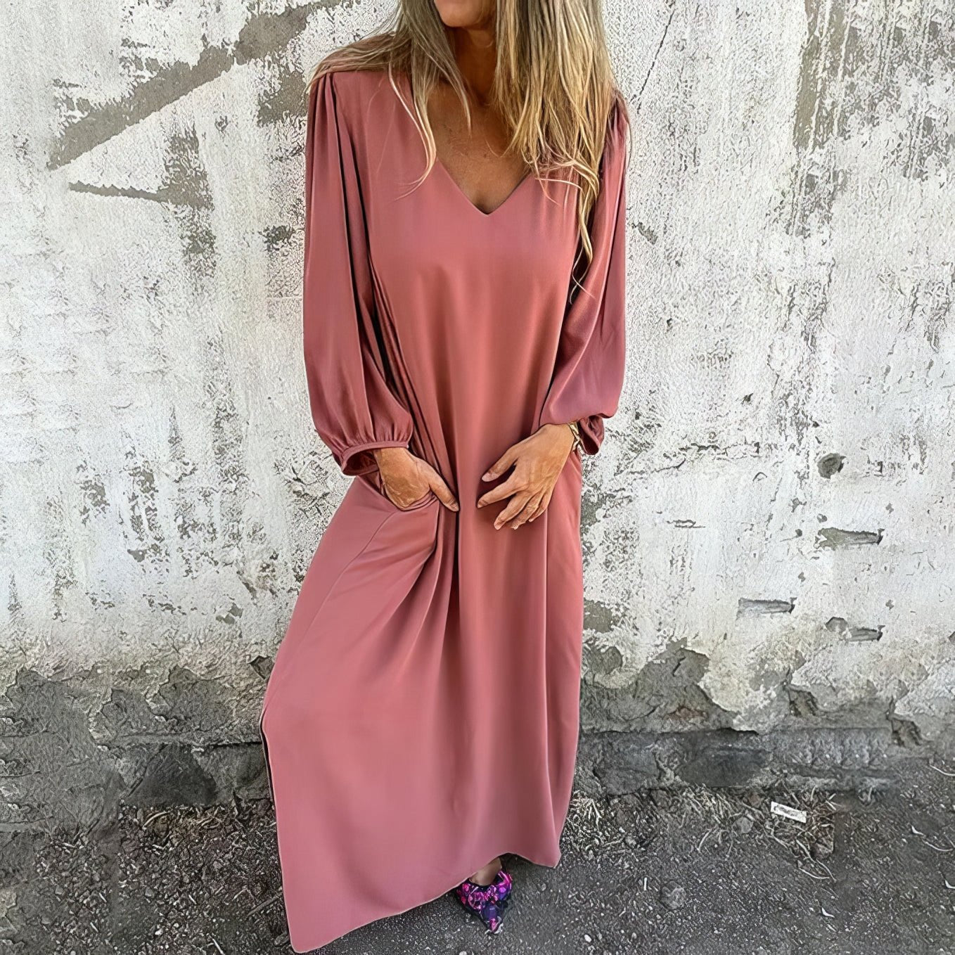 ELENA | Robe Boho Longue avec Poches