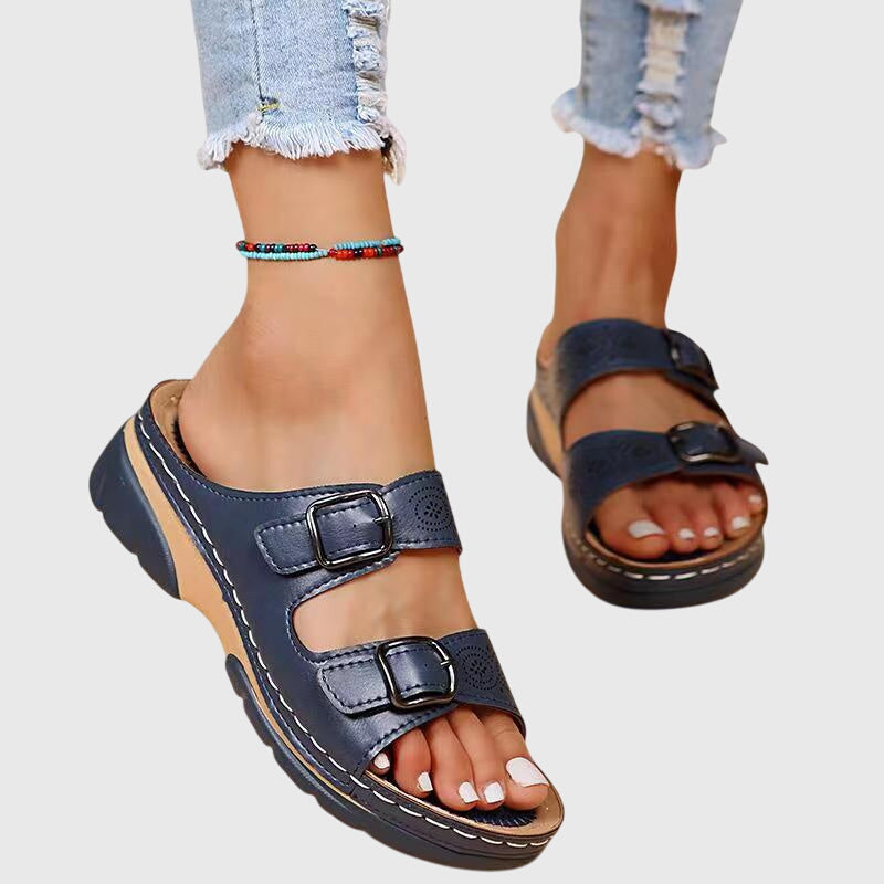 Diora™ | Sandales Orthopédiques en Cuir