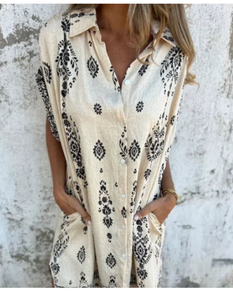 ORONE | Robe imprimée coupe lâche