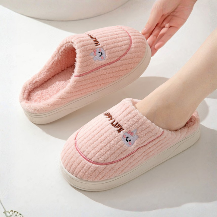 DAMINI™ - Chaussons en Peluche Douillets Antidérapants pour Intérieur