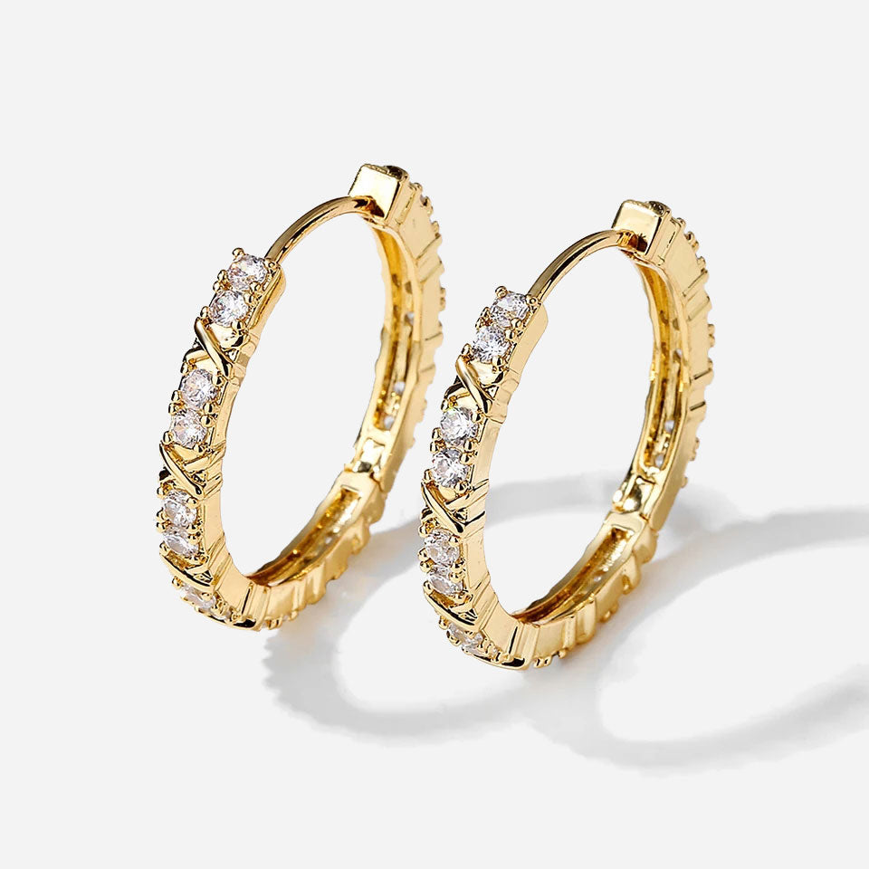 Aurelisse | Zirconia Cross Earrings