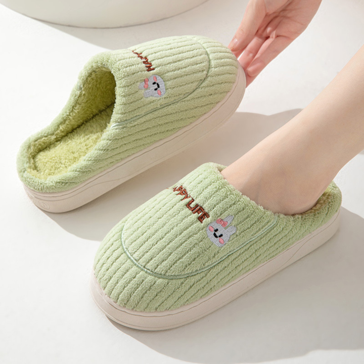 DAMINI™ - Chaussons en Peluche Douillets Antidérapants pour Intérieur