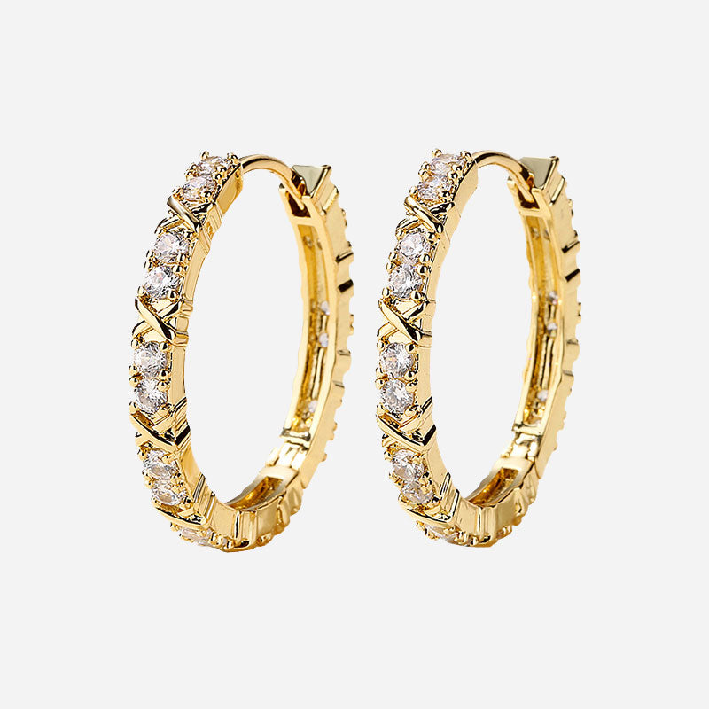 Aurelisse | Zirconia Cross Earrings