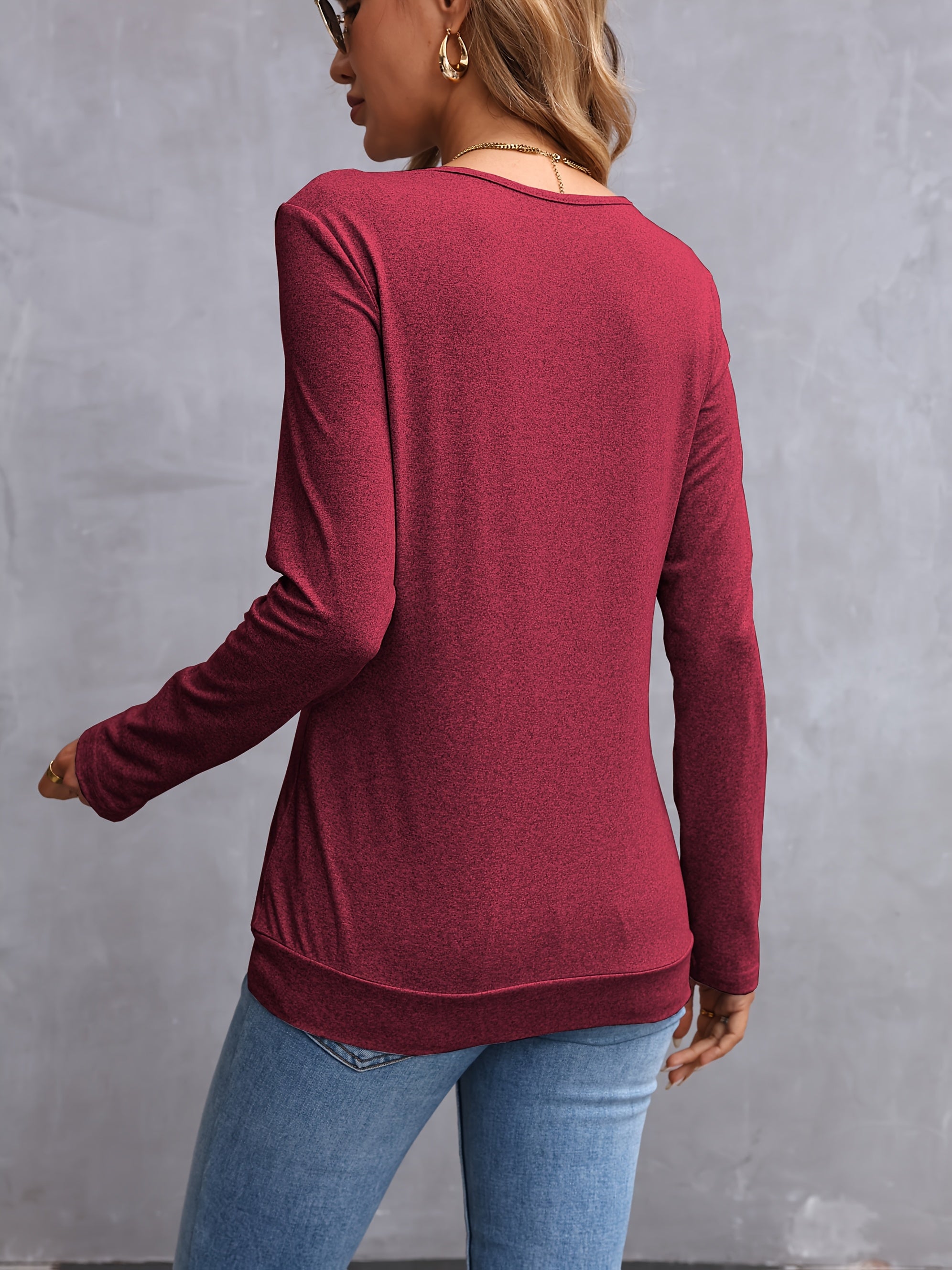 Louisa™ | T-shirt élégant à manches longues