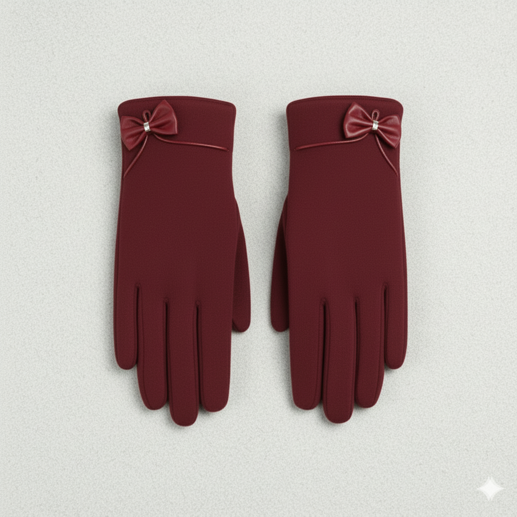 Gants en Velours Longueur Poignet