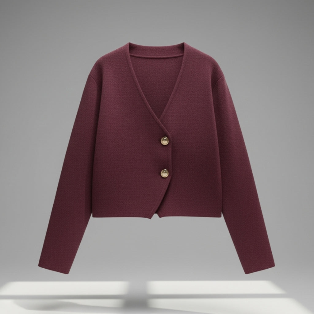 CLAIRE™ | Cardigan Asymétrique Élégant à Boutons