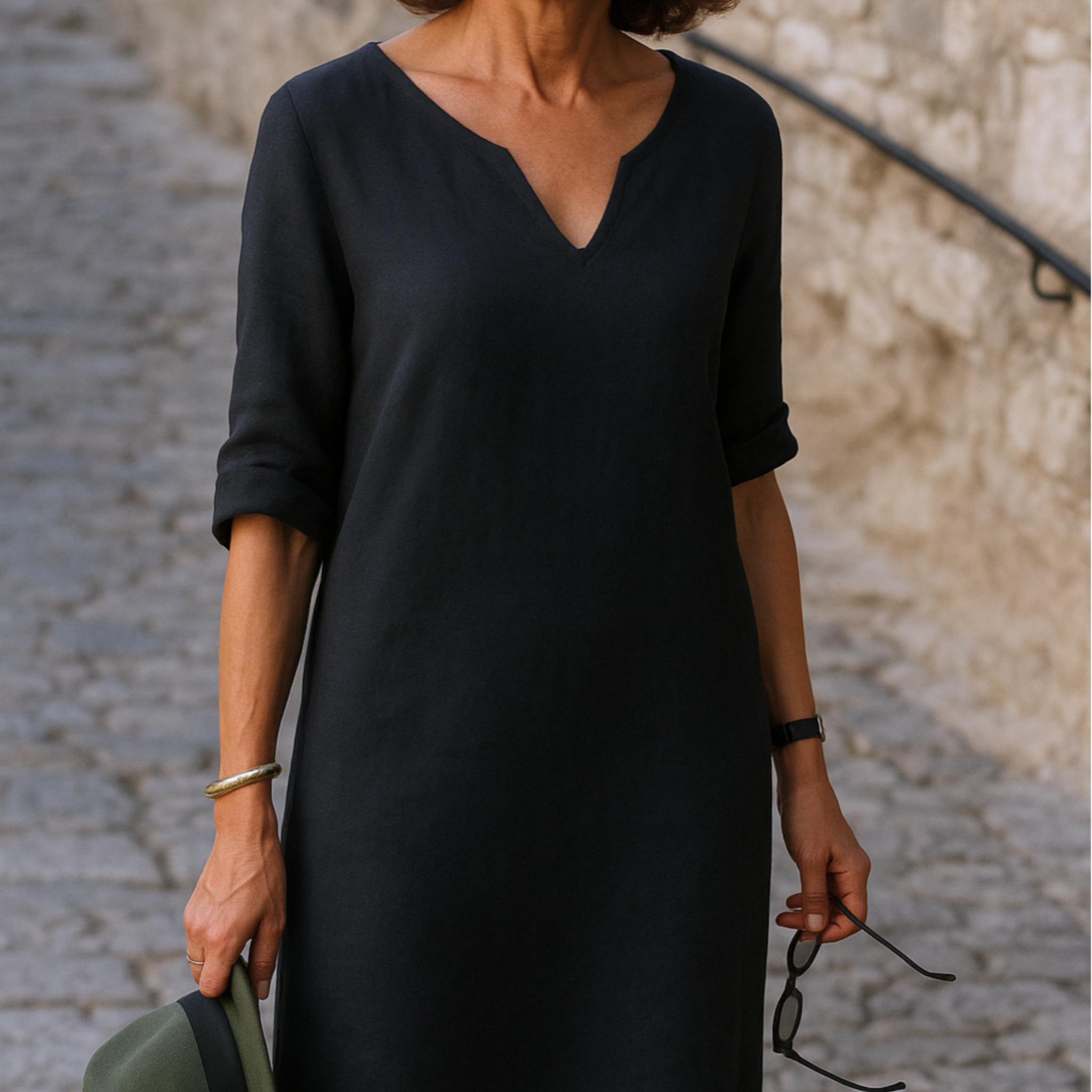 RIANNE | Robe élégante à col en V