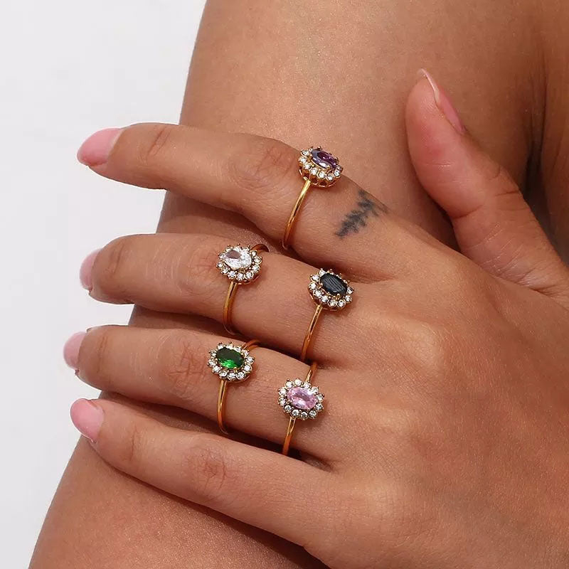 Amaryelle | Green Zirconia Ring