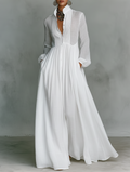 Serena | Robe Maxi à Boutons Fluides