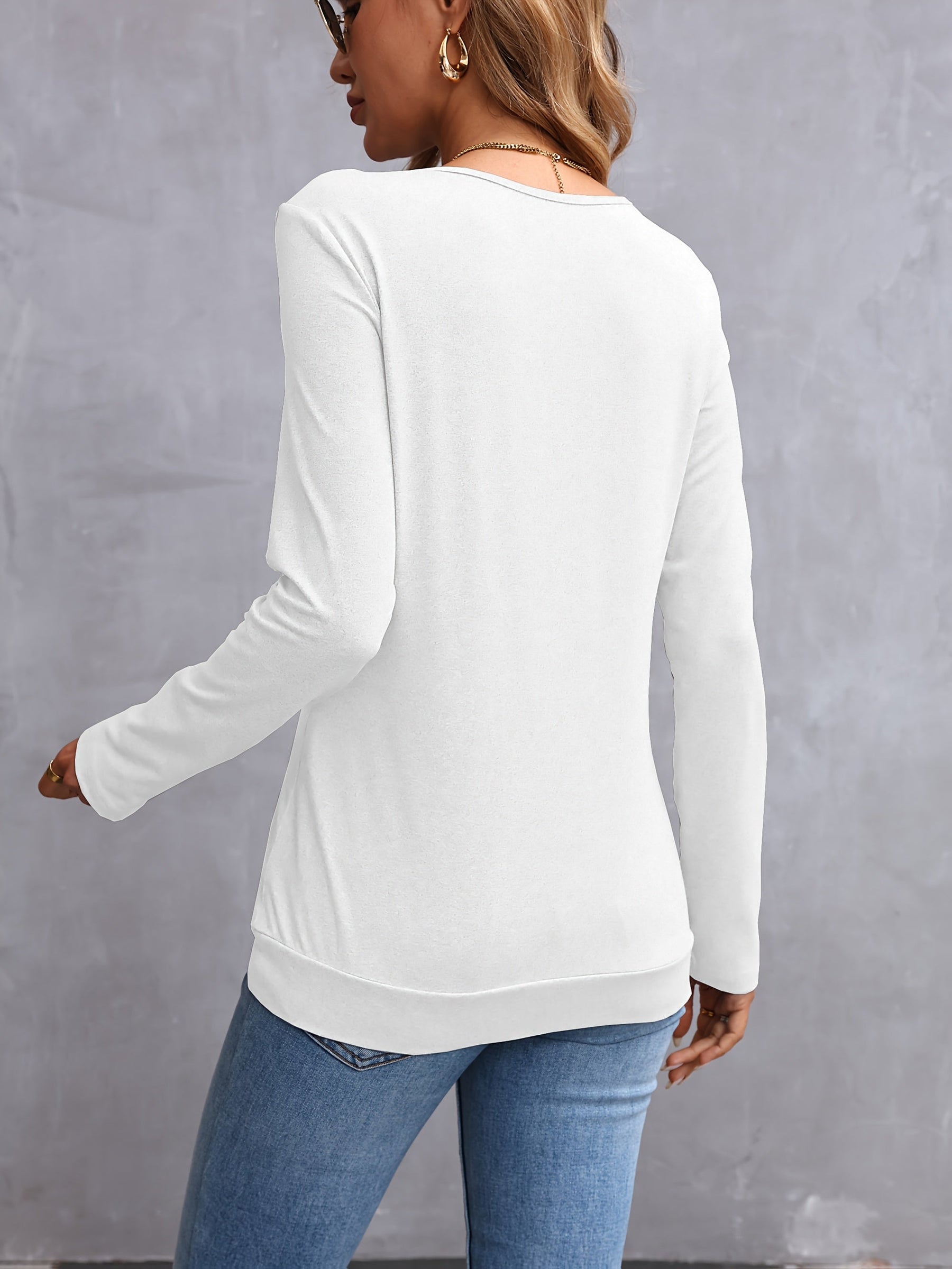 Louisa™ | T-shirt élégant à manches longues