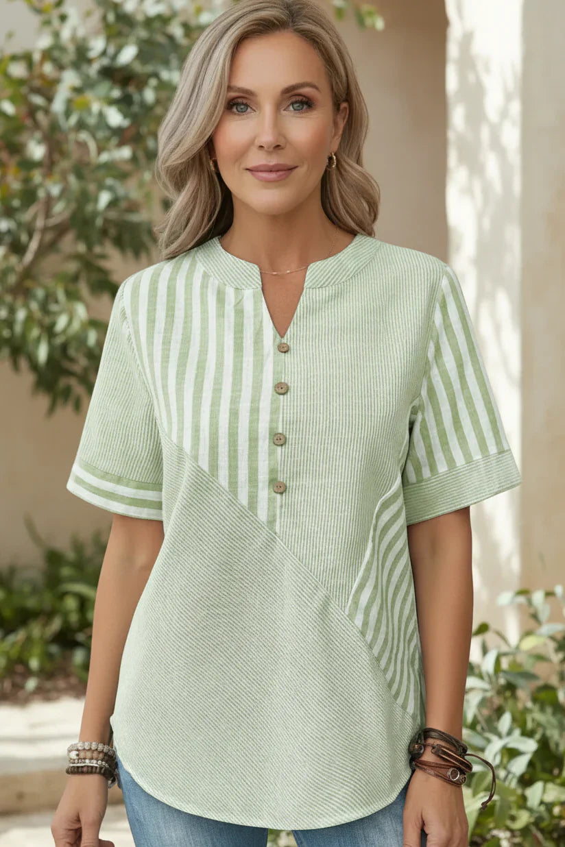 ANNA - BLOUSE WITH UNIQUE PRINT