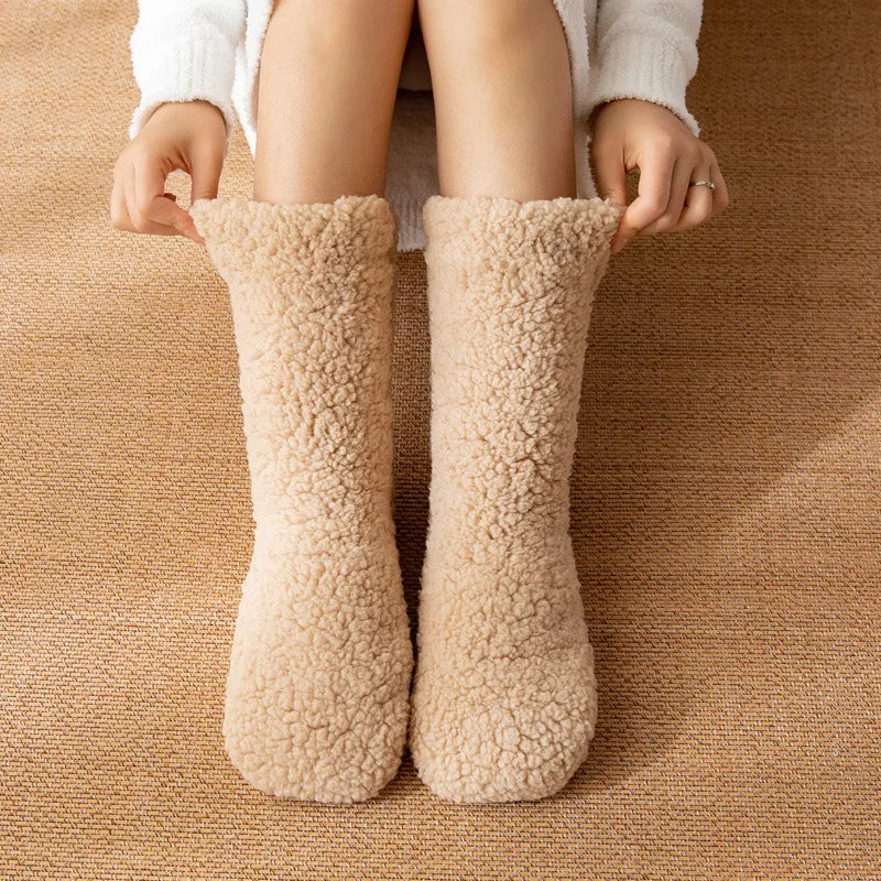 delphina™ | Chaussettes en peluche sherpa douces et confortables
