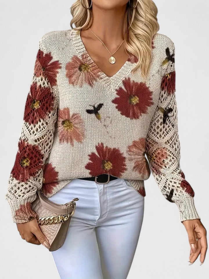 Isabella™ | Pull élégant à imprimé floral