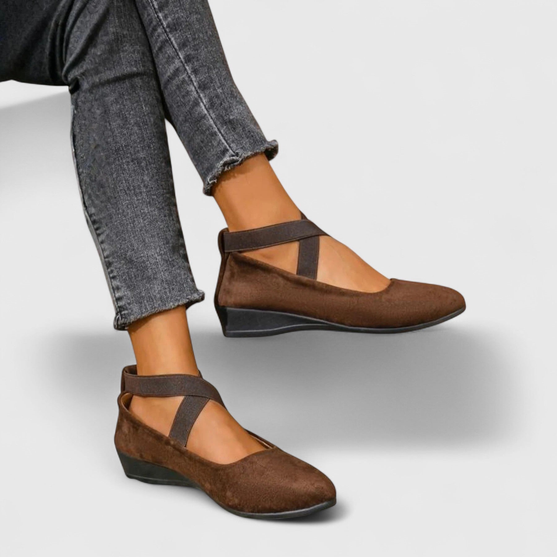 Women’s Orthopedic Wedge Sandals with Adjustable Strap