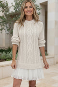AVA – CABLE KNIT SWEATER DRESS