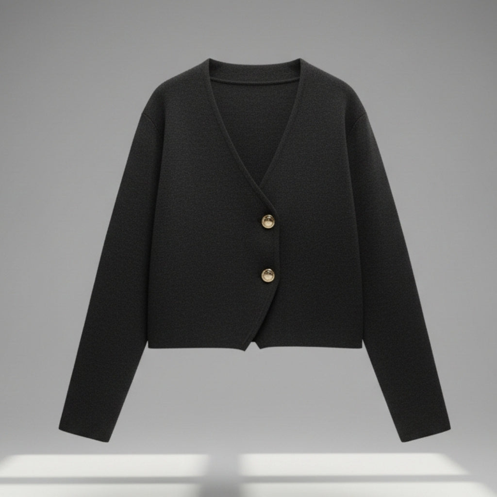 CLAIRE™ | Cardigan Asymétrique Élégant à Boutons