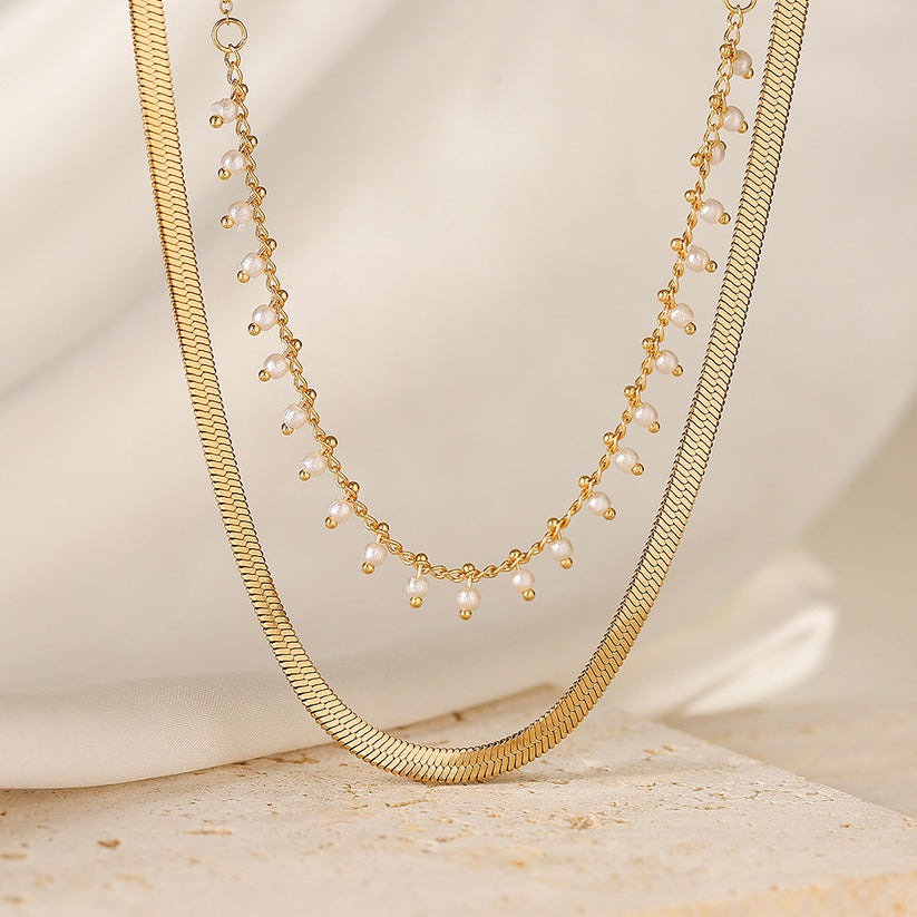 Marizanne | Luxe Snake Choker & Pearl Jewelry Set