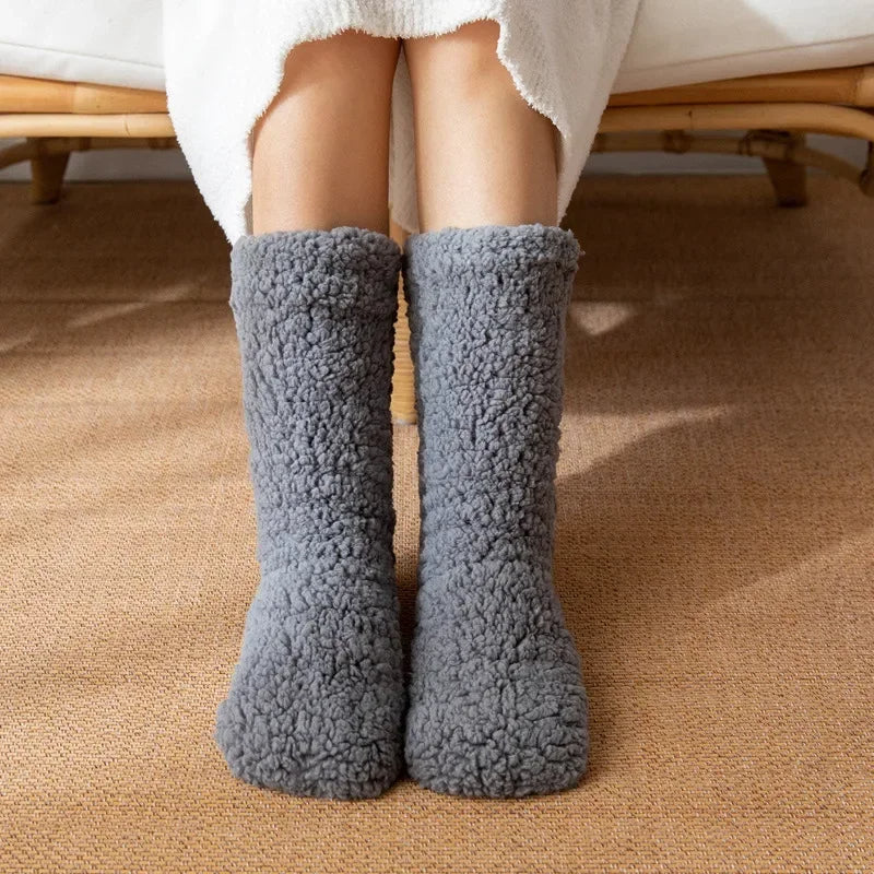 delphina™ | Chaussettes en peluche sherpa douces et confortables