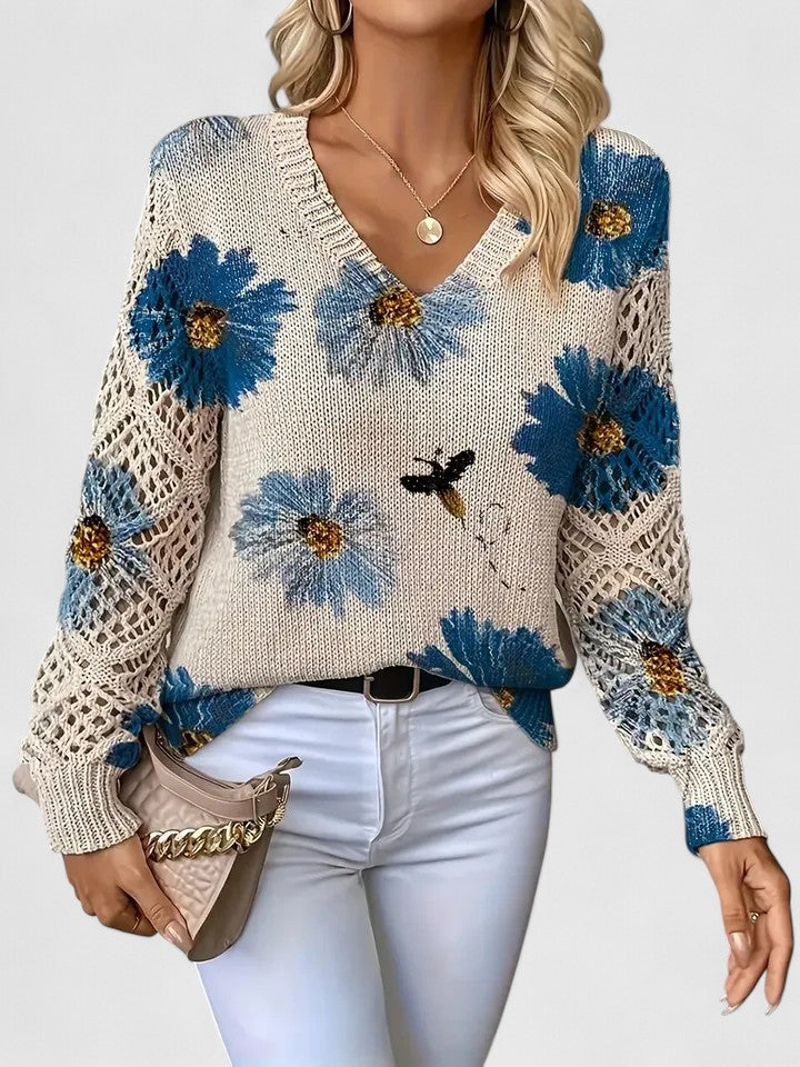 Isabella™ | Pull élégant à imprimé floral