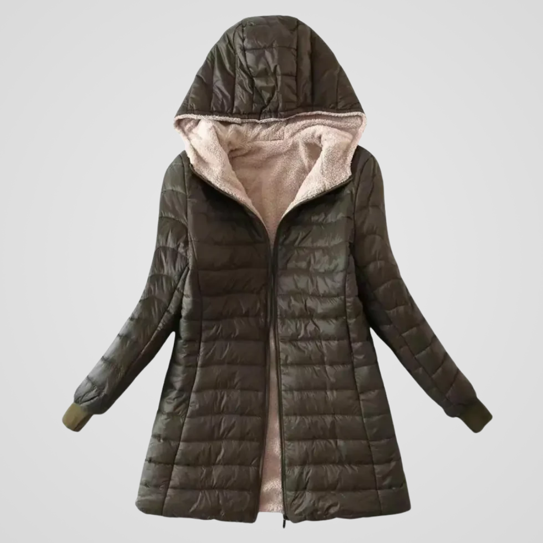CAROLINE™ | Manteau d’Hiver Doublé Sherpa