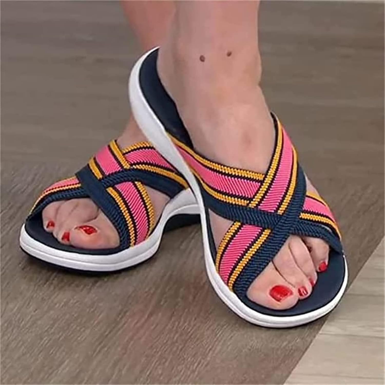 Aerynna™ | Sandales Croisées Confort Orthopédique
