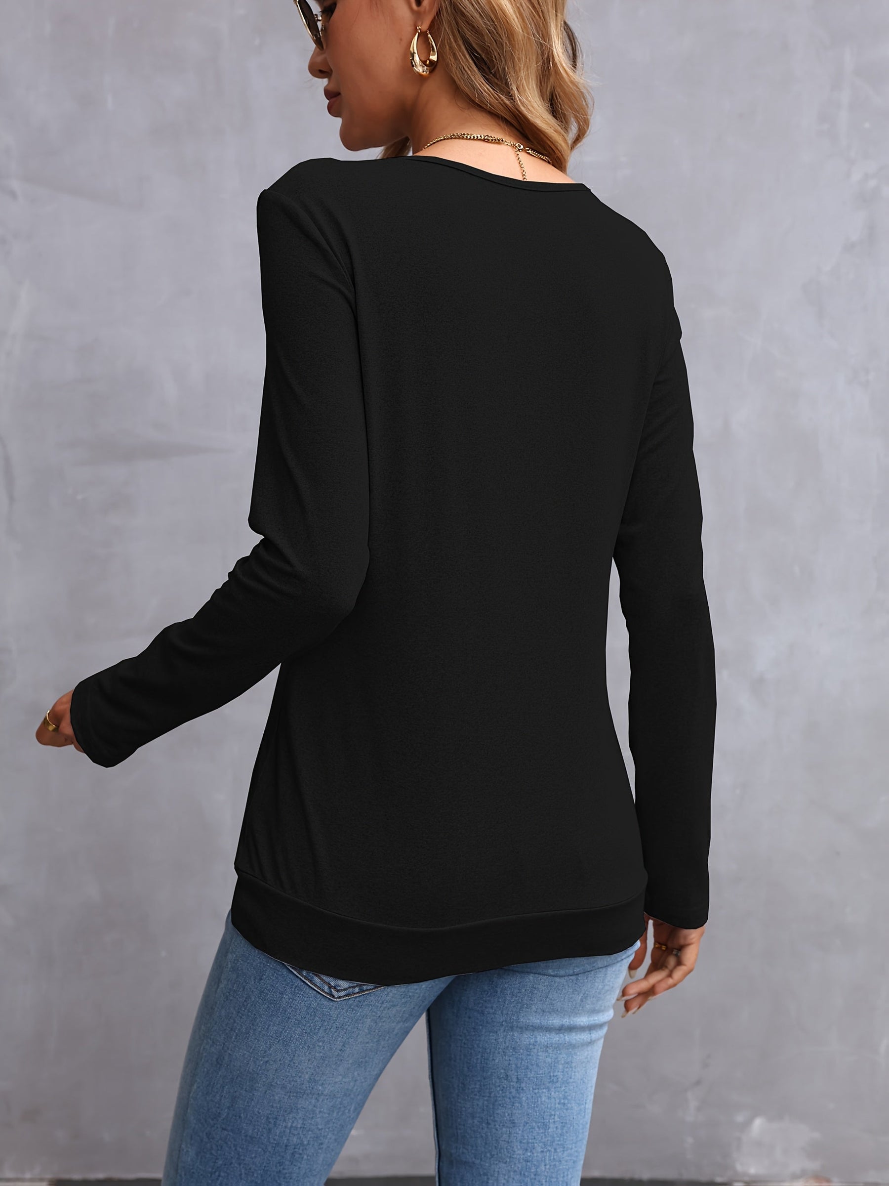 Louisa™ | T-shirt élégant à manches longues