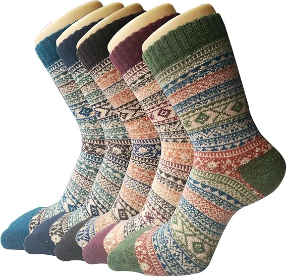 Chaussettes en Laine Thermiques (Pack de 5)