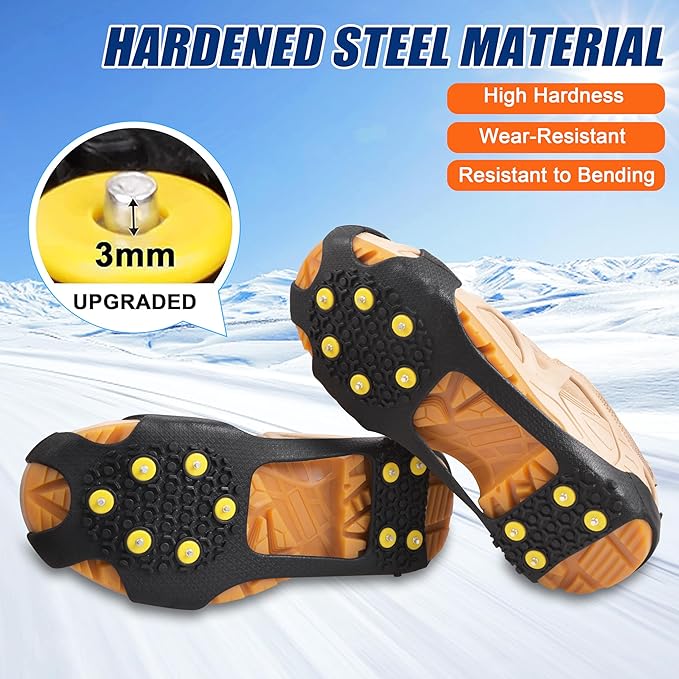 Crampons Antidérapants pour Chaussures et Bottes