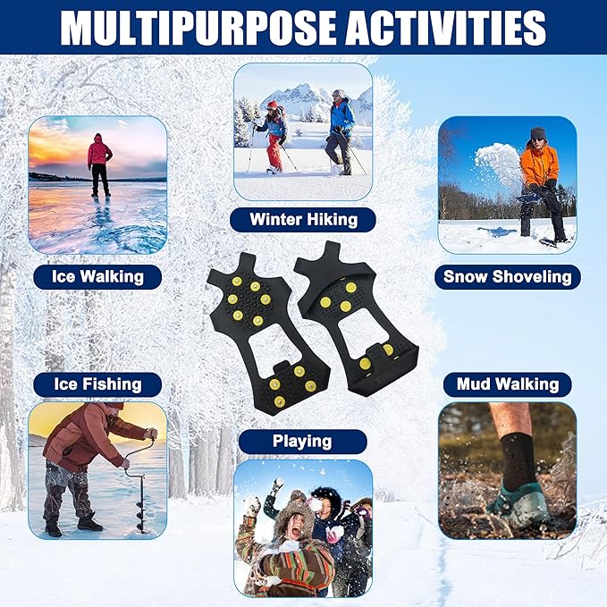 Crampons Antidérapants pour Chaussures et Bottes