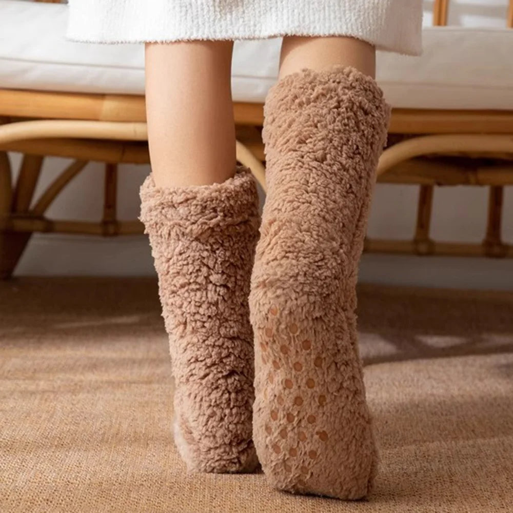 delphina™ | Chaussettes en peluche sherpa douces et confortables