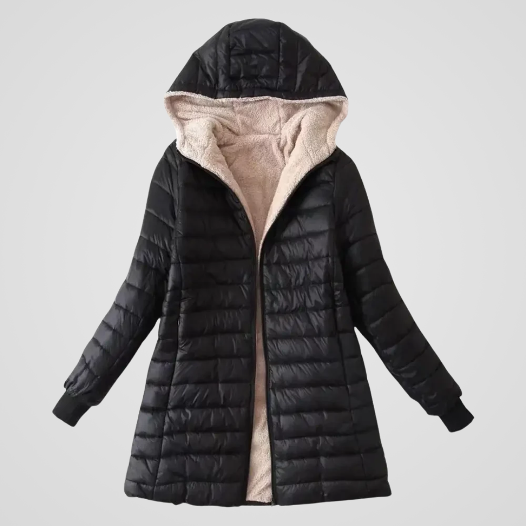 CAROLINE™ | Manteau d’Hiver Doublé Sherpa