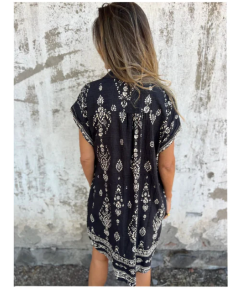 ORONE | Robe imprimée coupe lâche