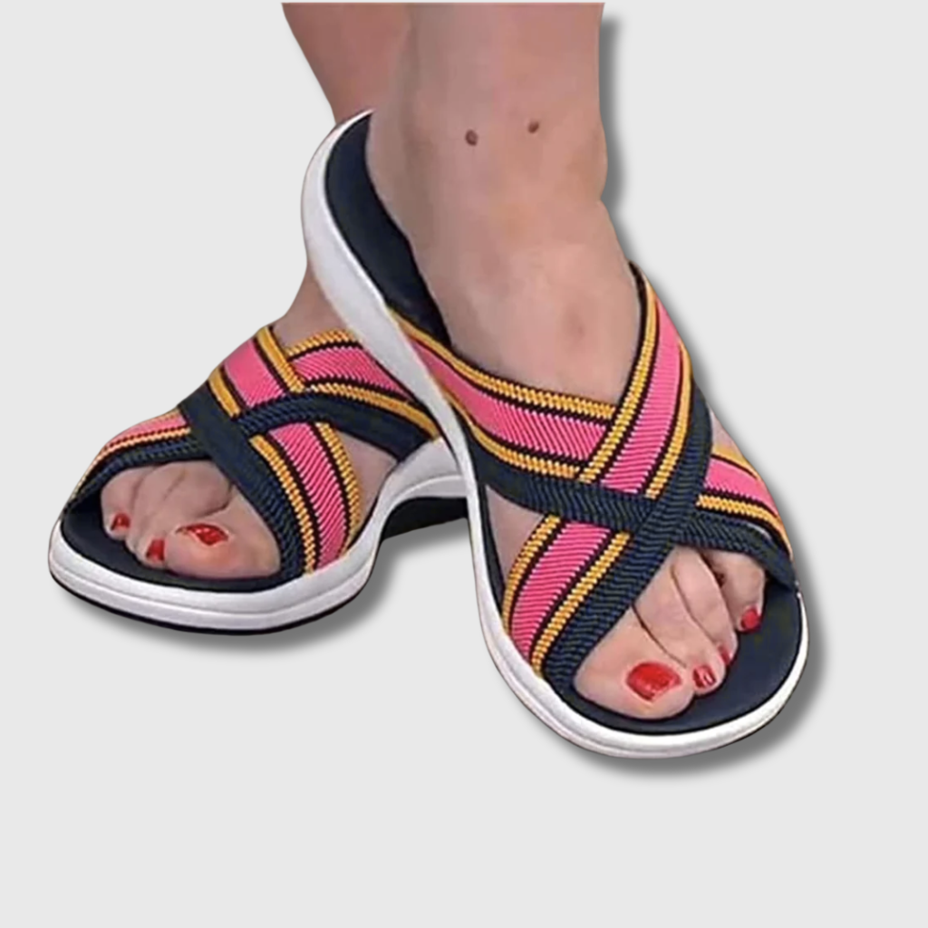 Aerynna™ | Sandales Croisées Confort Orthopédique