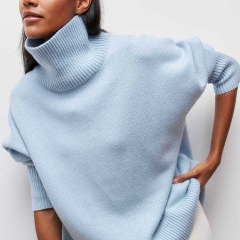 EVY | Pull à col roulé coupe décontractée