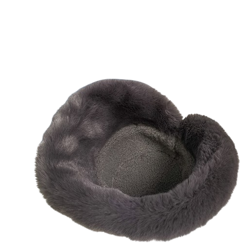 Eira™ | Chapeau cloche en velours côtelé avec bord en fausse fourrure
