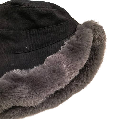 Eira™ | Chapeau cloche en velours côtelé avec bord en fausse fourrure