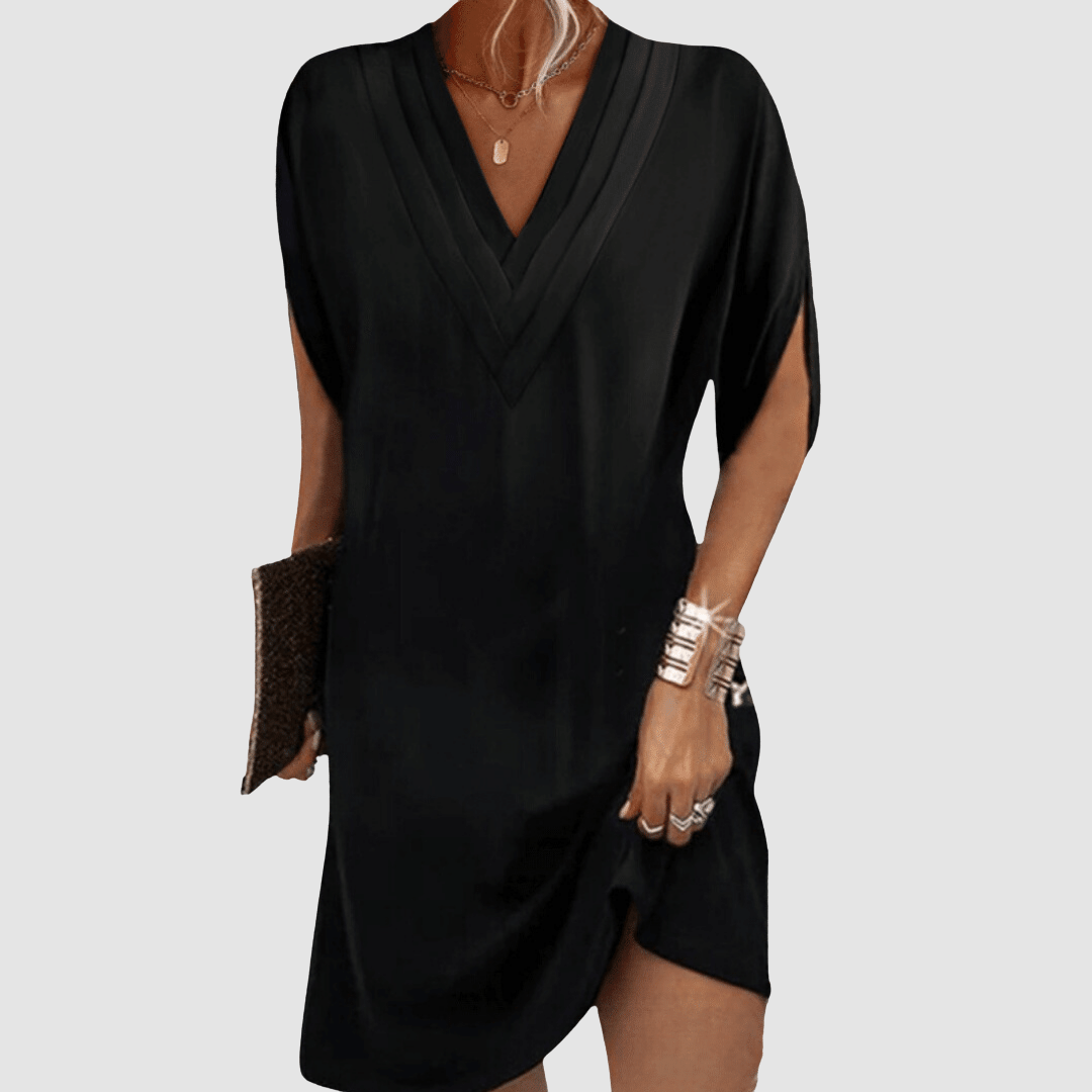 Alysa | Robe Élégante à Manches Mi-Longues