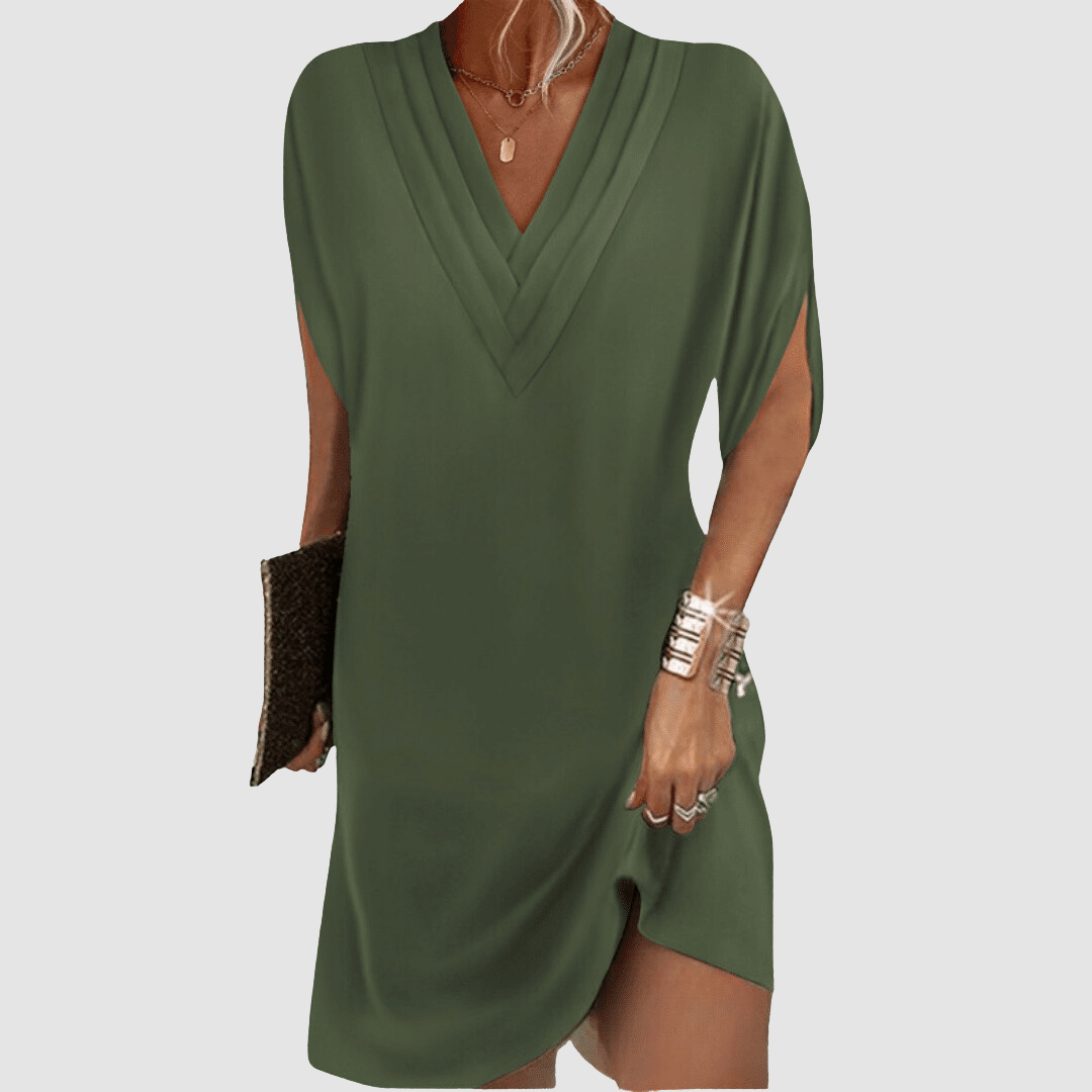 Alysa | Robe Élégante à Manches Mi-Longues